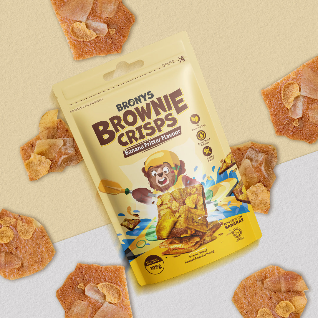 Bronys Brownie Crisps - Banana Fritter Flavour