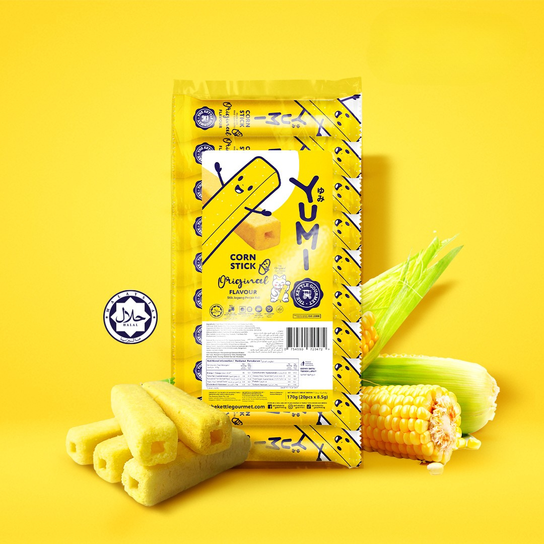YUMI Original Corn Stick (Polybag 8.5g x 20 sticks)