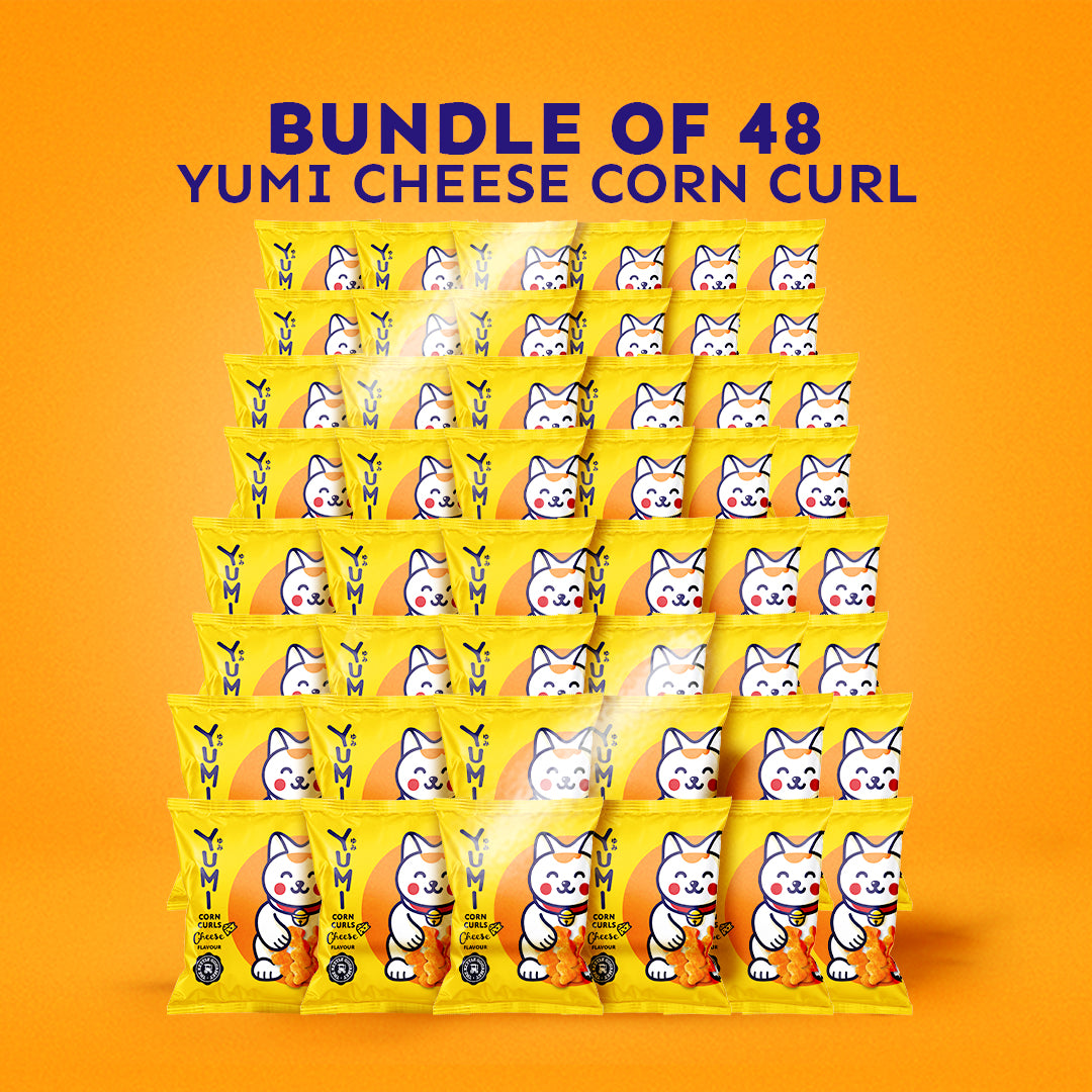 YUMI Cheese Corn Curls (Bundle of 9/15/30/48)