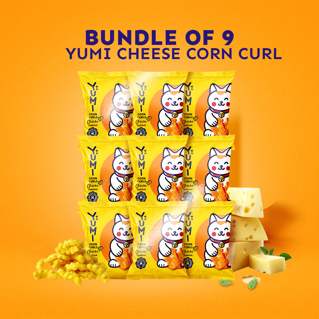 YUMI Cheese Corn Curls (Bundle of 9/15/30/48)