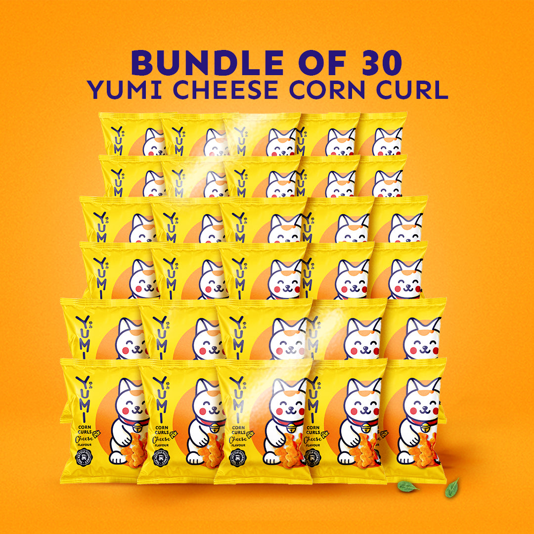YUMI Cheese Corn Curls (Bundle of 9/15/30/48)