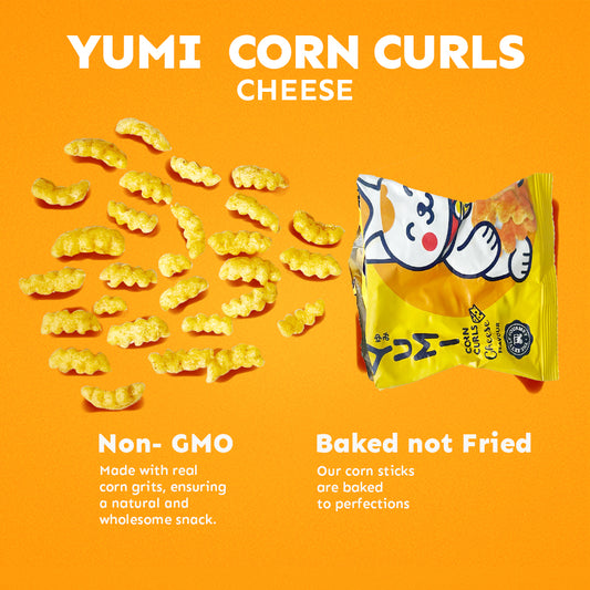 YUMI Cheese Corn Curls (Bundle of 9/15/30/48)