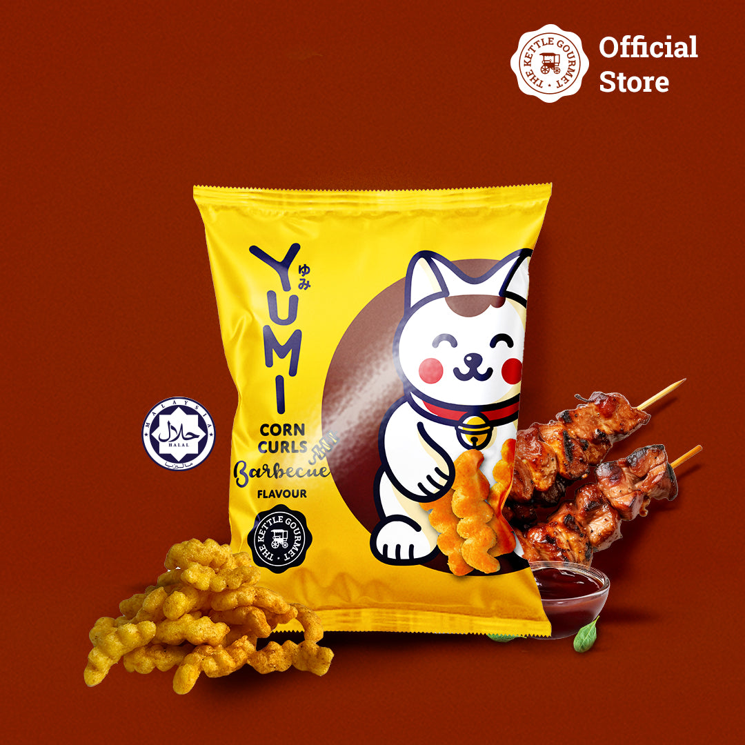 YUMI BBQ Corn Curls (Bundle of 9/15/30/48)