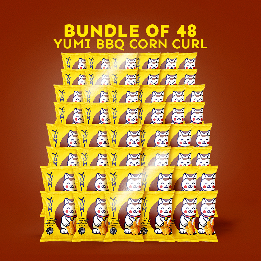 YUMI BBQ Corn Curls (Bundle of 9/15/30/48)