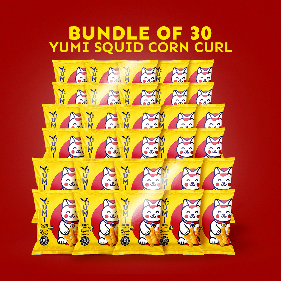YUMI Squid Corn Curls (Bundle of 9/15/30/48)
