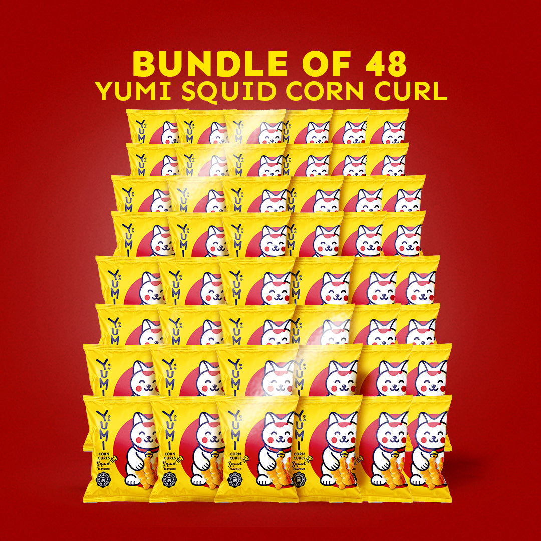YUMI Squid Corn Curls (Bundle of 9/15/30/48)