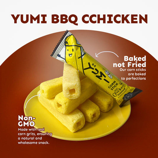 YUMI BBQ Chicken Corn Stick (Polybag 8.5g x 20 sticks)