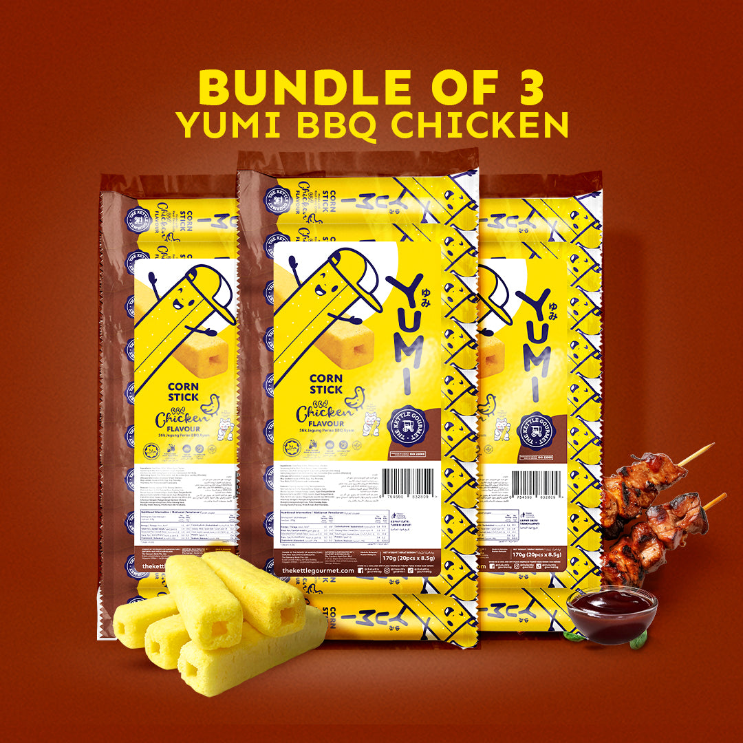 YUMI BBQ Chicken Corn Stick (Polybag 8.5g x 20 sticks)