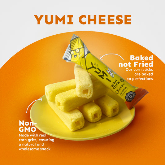 YUMI Cheese Corn Stick (Polybag 8.5g x 20 sticks)