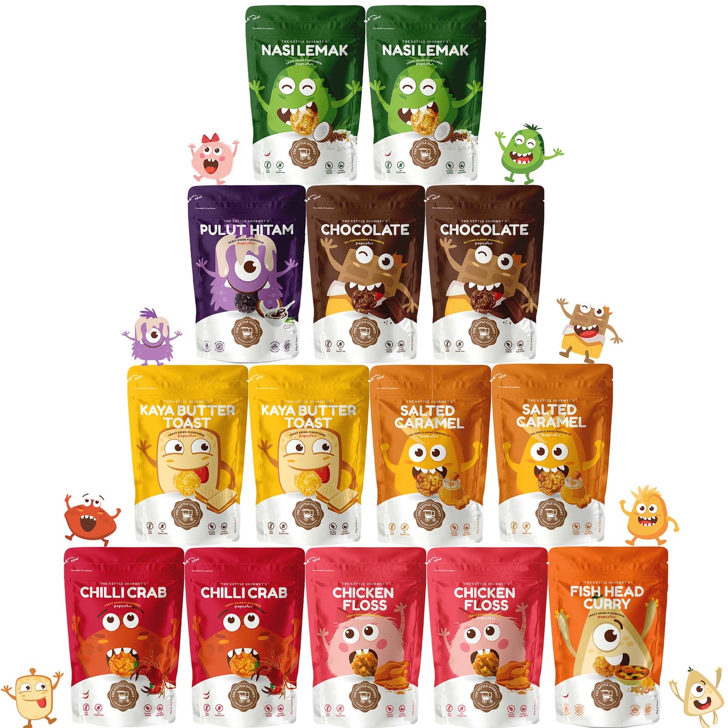 12 + 2 Popcorn Bundle Set (14 Packs x 65g)