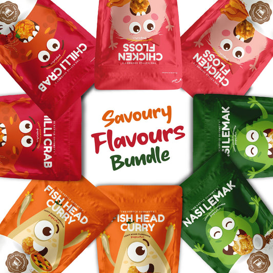Savoury Flavours Popcorn Bundle (8 Packs x 65g)