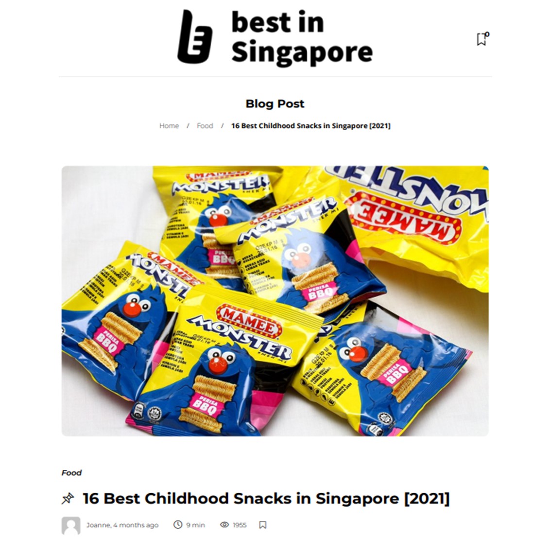 best in Singapore featuring the best childhood snacks