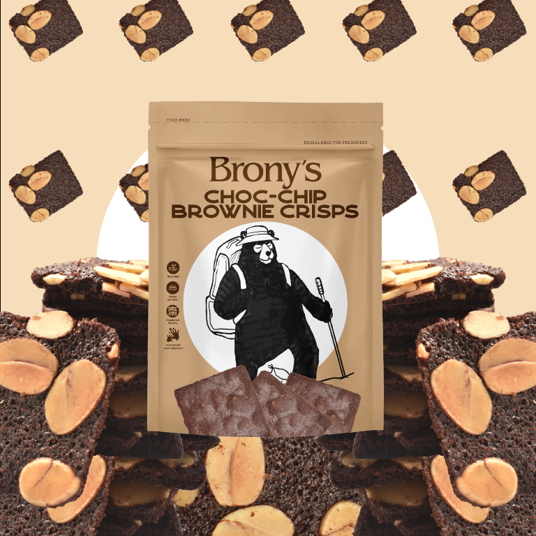 Brony's Brownie Crisps (Assortment of 4 x 35g)