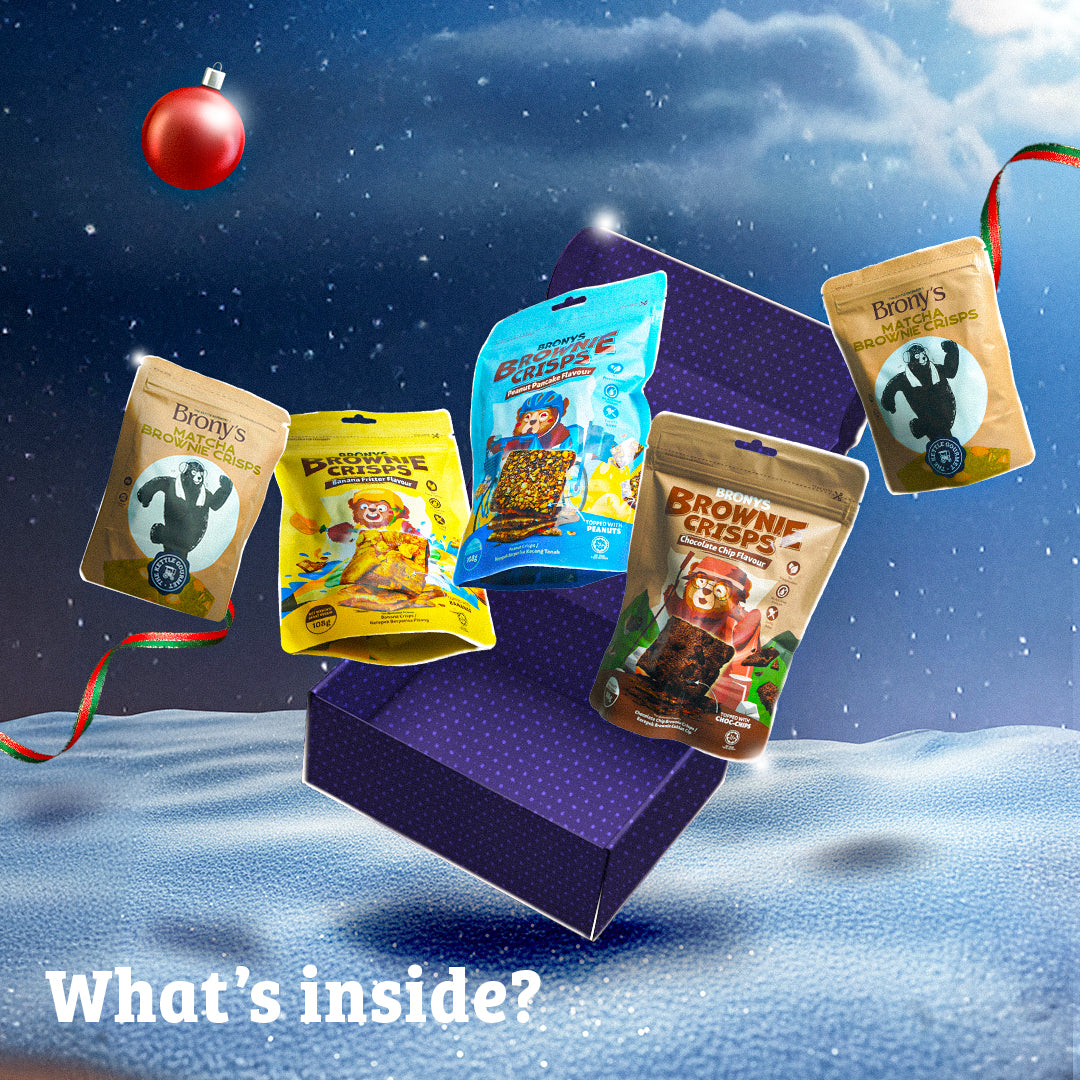 [Pre-Order] Bronys Edition Christmas Brownie Crisps Gift Set (3 Packs x 108g + 2 Packs x 35g)