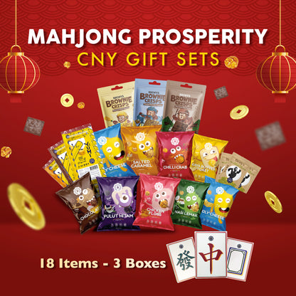Mahjong Prosperity CNY Gift Set 麻将年丰礼盒 (18 items)