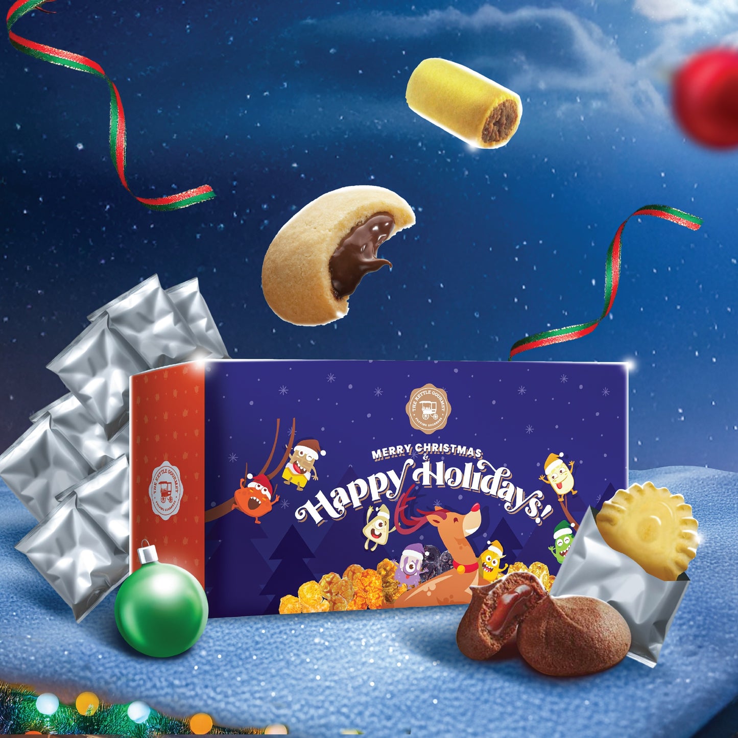 Mini Cookies Christmas Bundle Box (Assortment of 40 x 10g)