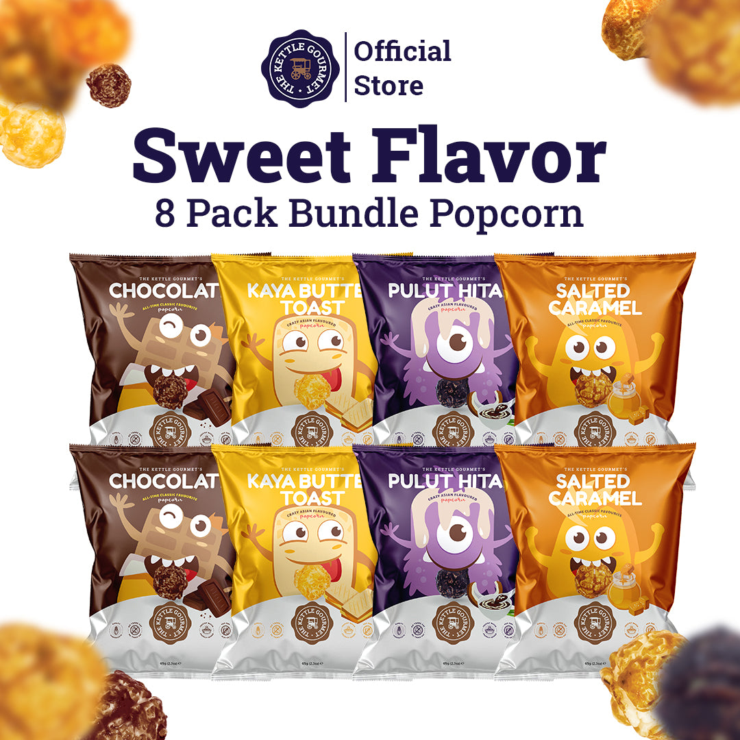 Sweet Flavours Popcorn Bundle (8 Packs x 65g)
