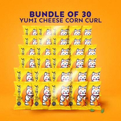 YUMI Cheese Corn Curls (Bundle of 9/15/30/48)