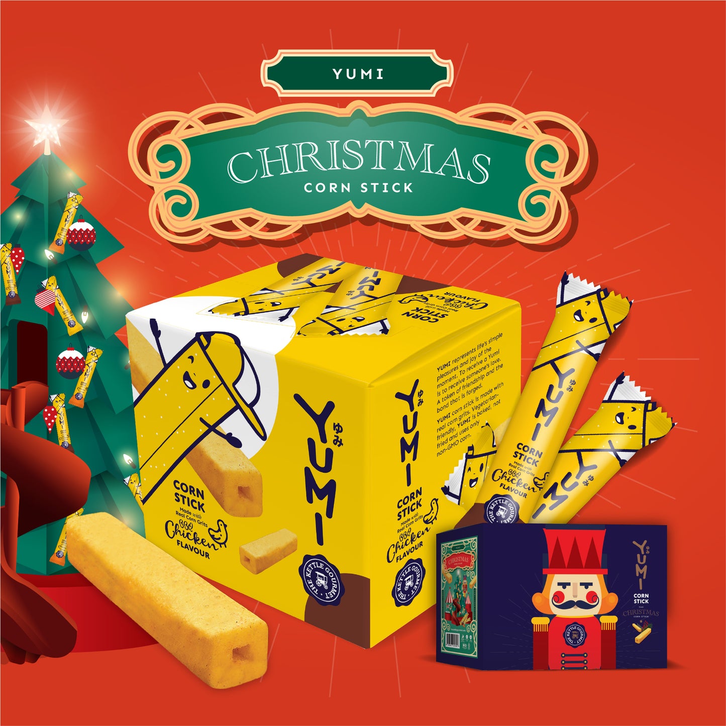 YUMI Christmas Gift Box [Bundle of 4 POP Boxes x 20 sticks]