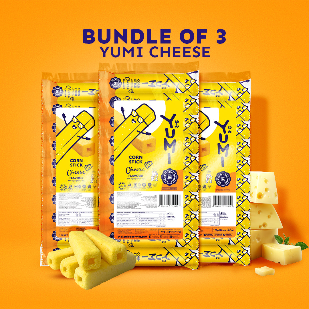 YUMI Cheese Corn Stick (Polybag 8.5g x 20 sticks)