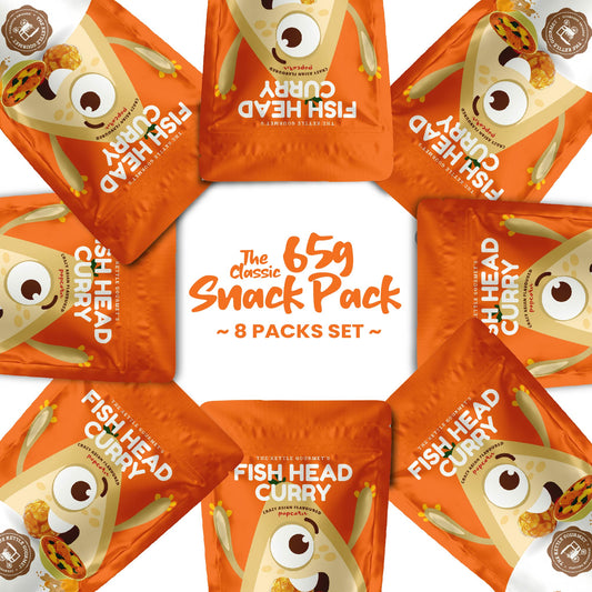 Fish Head Curry Popcorn (8 Packs x 65g)