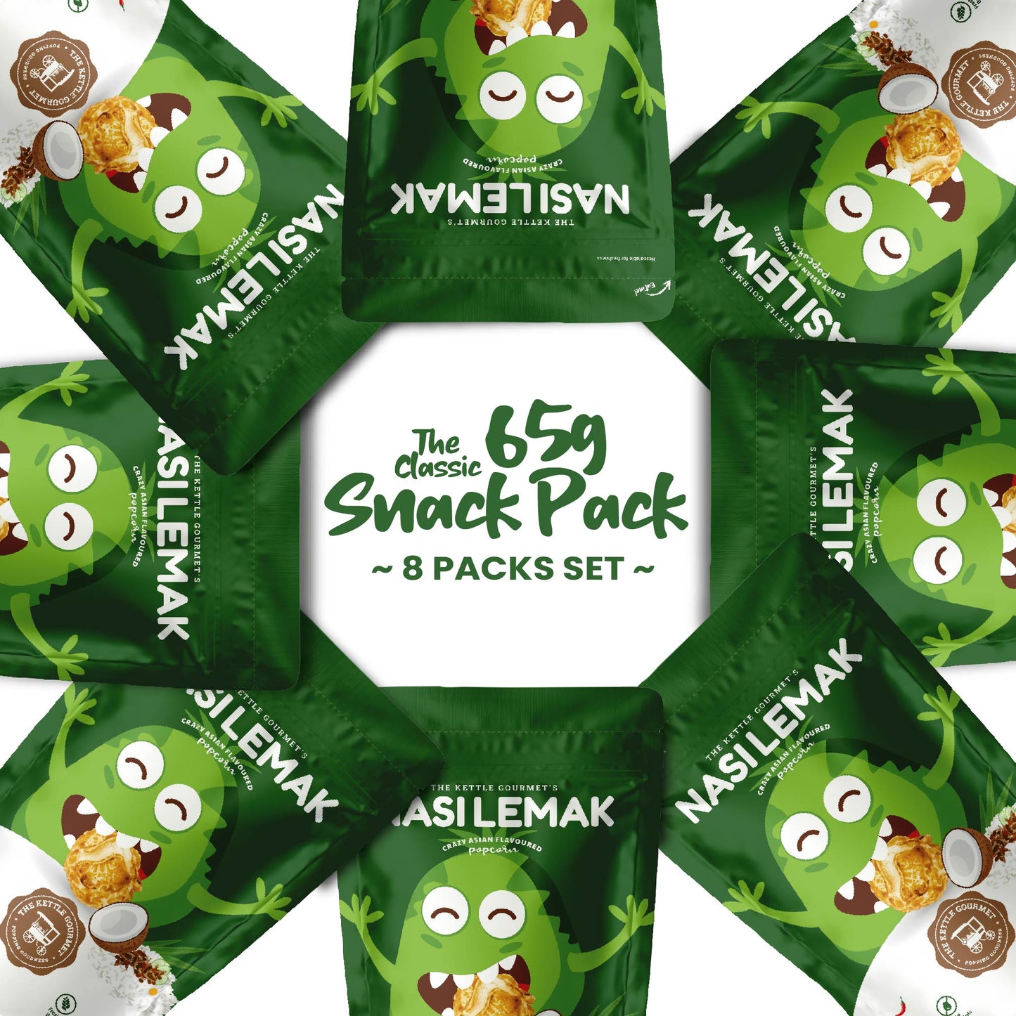 Nasi Lemak Popcorn (8 Packs x 65g)