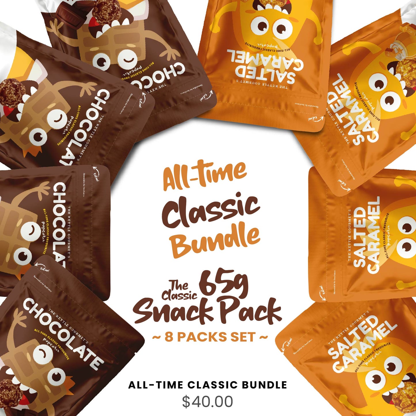 All-Time Classic Favourite Popcorn (8 Packs x 65g)
