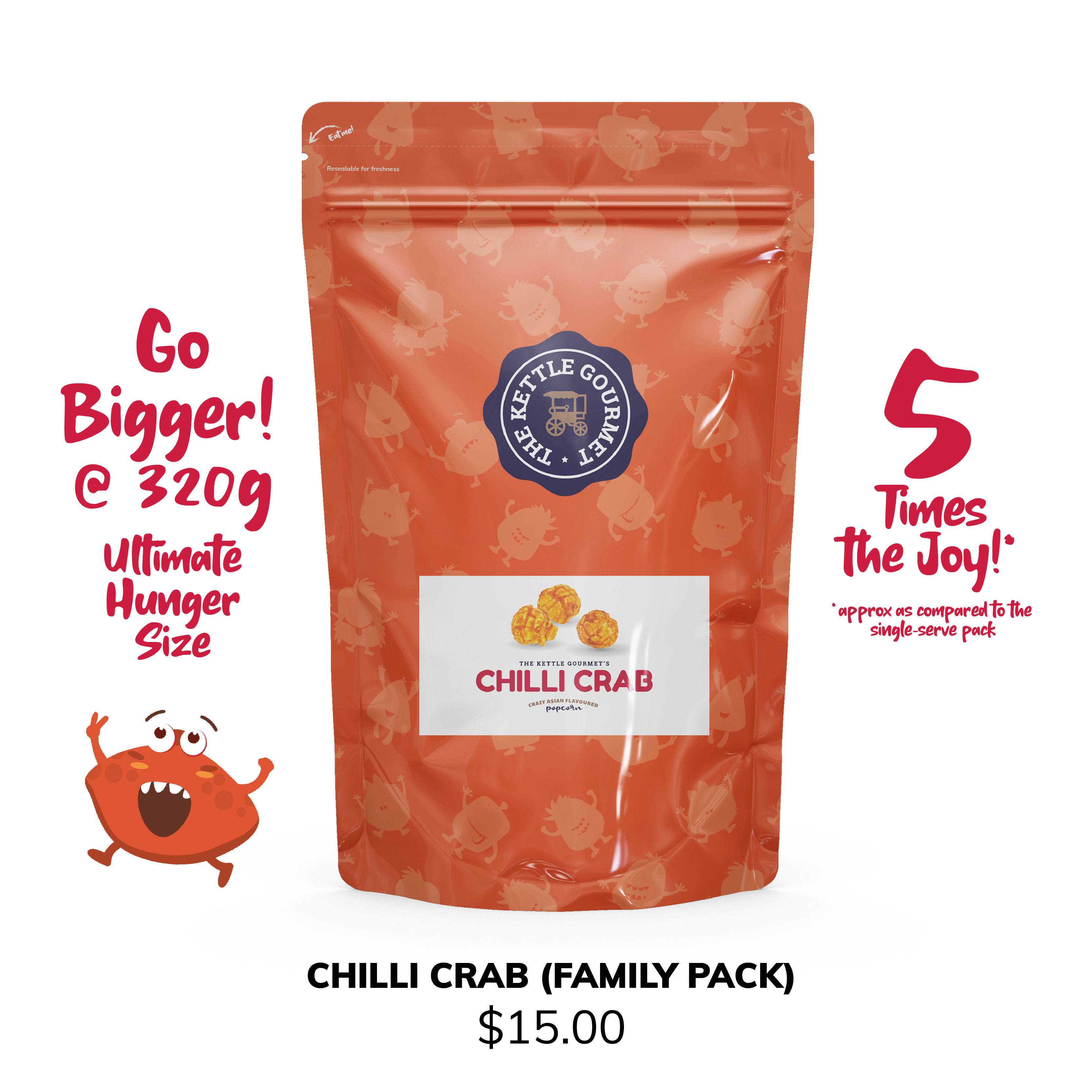 Chilli Crab Popcorn Family Pack
