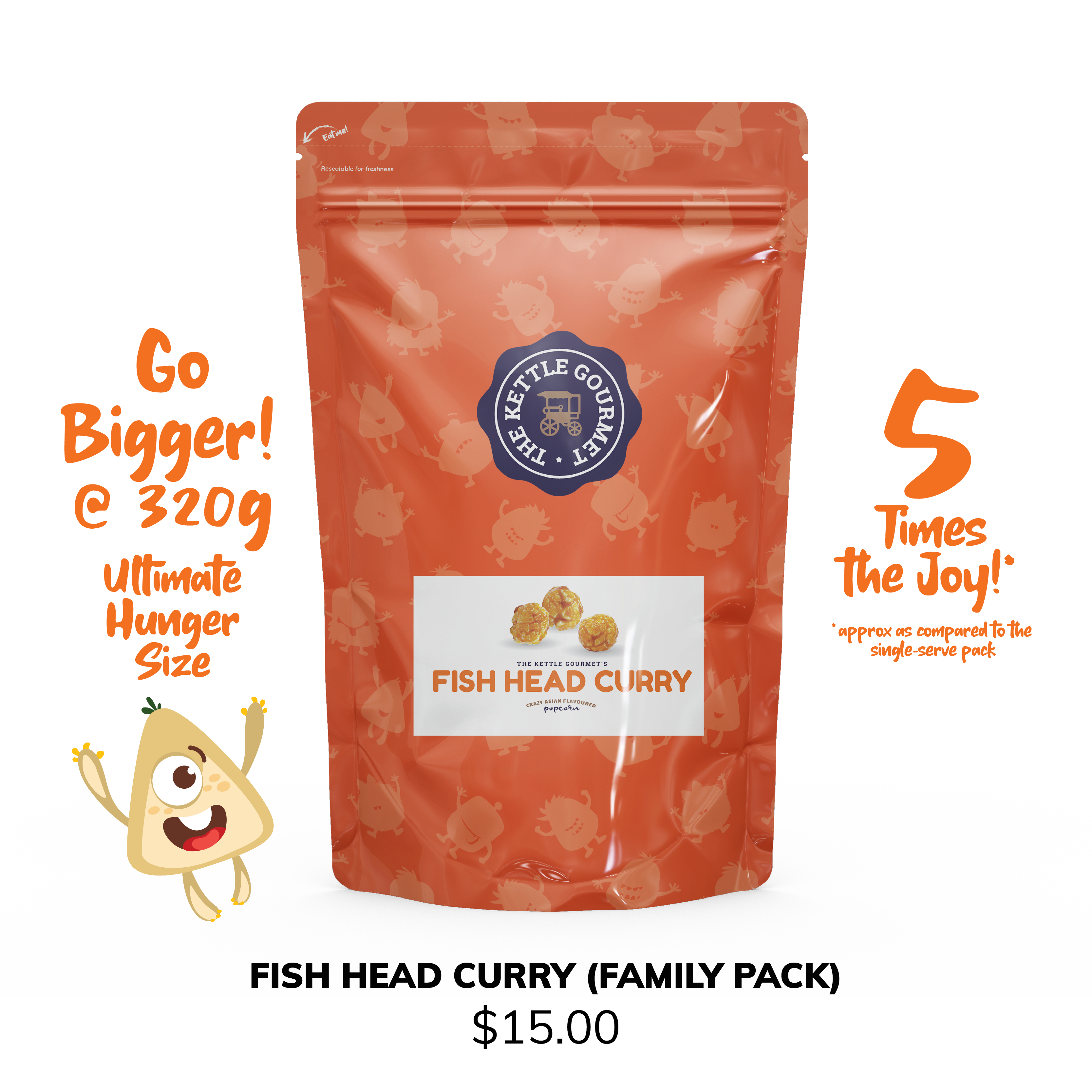 Fish Head Curry Popcorn Family Pack