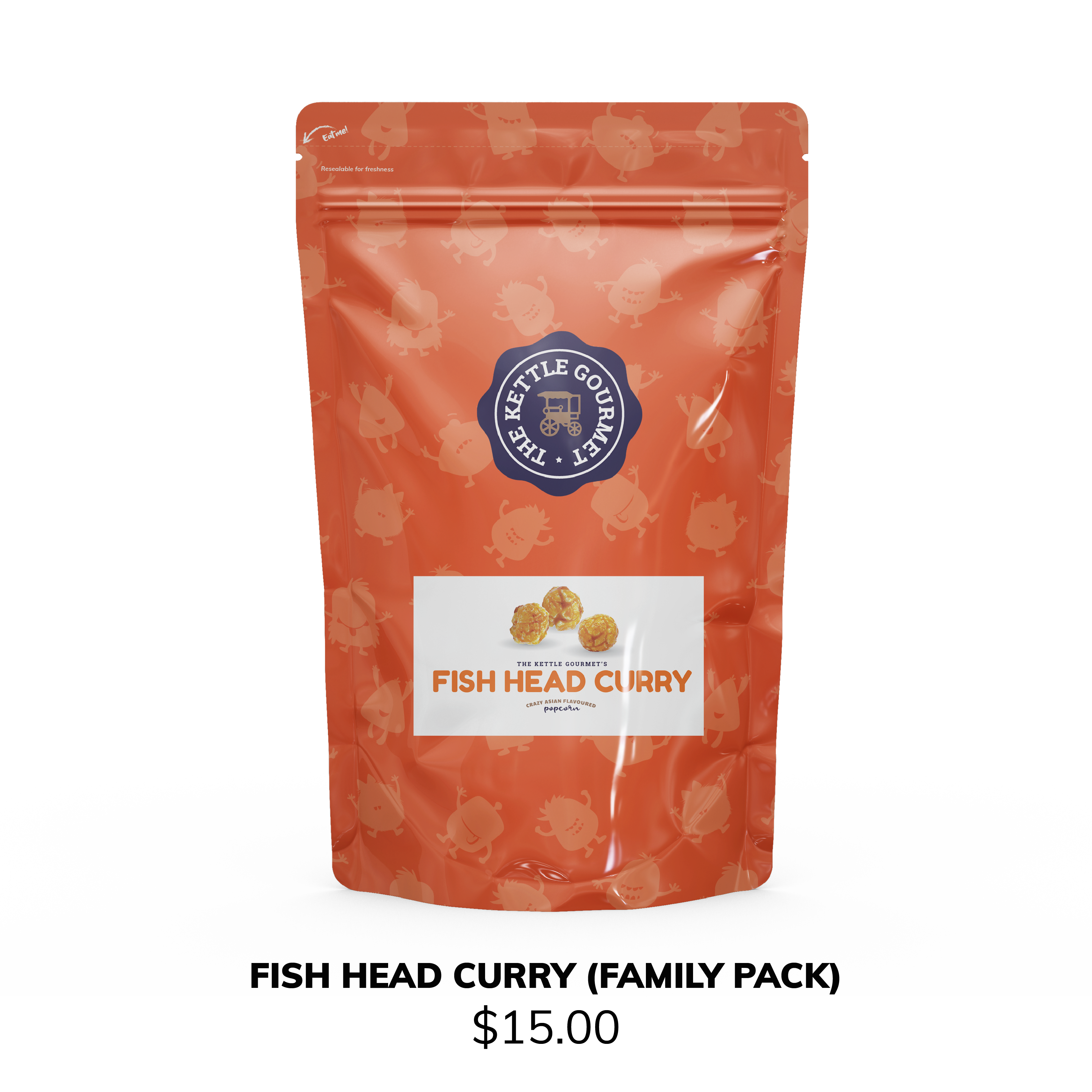 TKG Fish Head Curry Flavoured Popcorn (Family Pack)