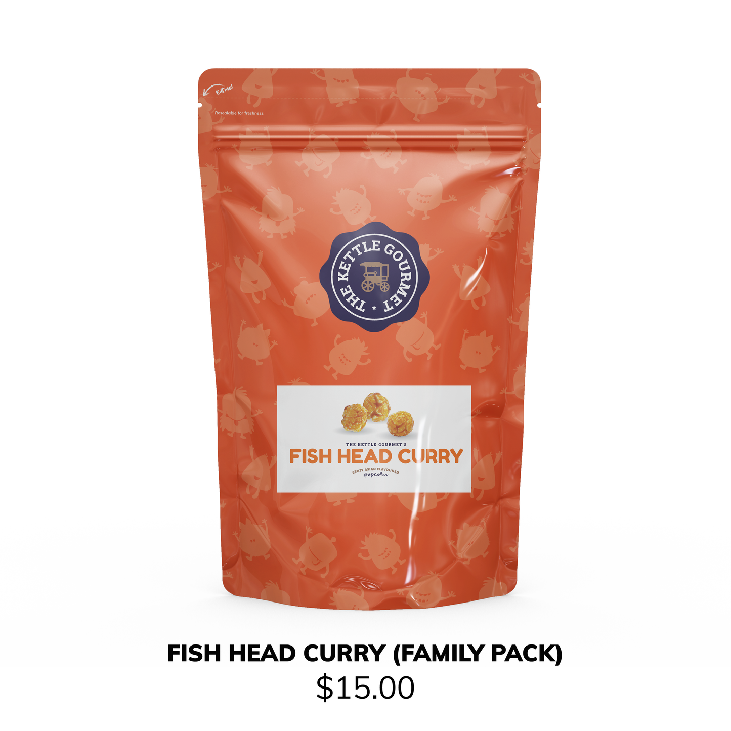TKG Fish Head Curry Flavoured Popcorn (Family Pack)