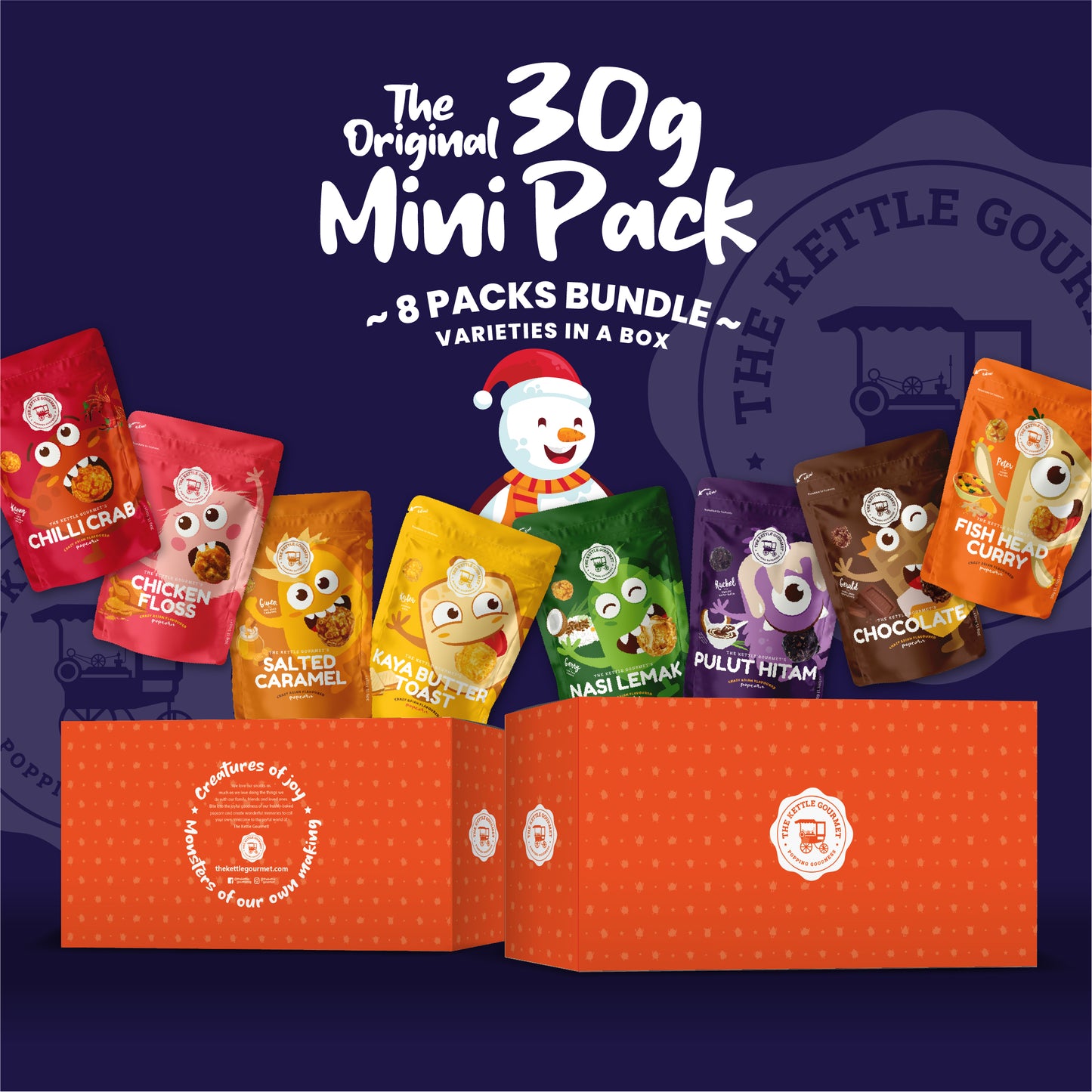The Original Mini Pack Popcorn Bundle (Assortment of 8 Packs x 30g)