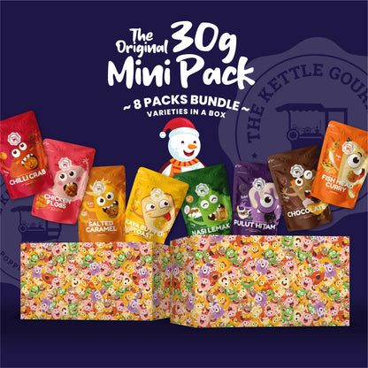 The Original Mini Pack Popcorn Bundle (Assortment of 8 Packs x 30g)