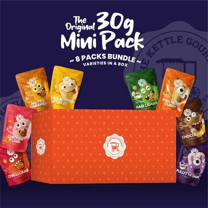 The Original Mini Pack Popcorn Bundle (Assortment of 8 Packs x 30g)